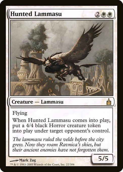Card # RAV 22 Hunted Lammasu Ravnica: City of Guilds