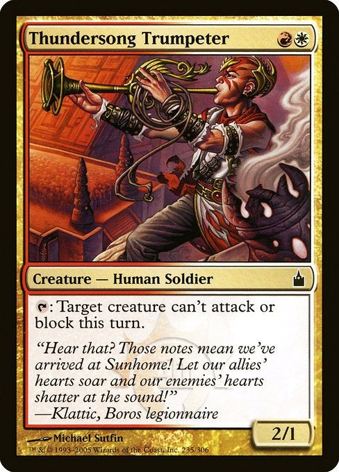 Card # RAV 235 Thundersong Trumpeter Ravnica: City of Guilds