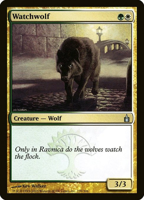 Card # RAV 239 Watchwolf Ravnica: City of Guilds