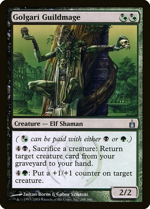 Card # RAV 248 Golgari Guildmage Ravnica: City of Guilds