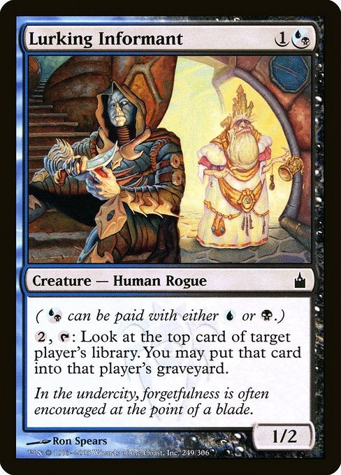 Card # RAV 249 Lurking Informant Ravnica: City of Guilds