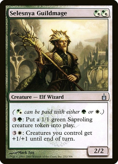 Card # RAV 252 Selesnya Guildmage Ravnica: City of Guilds