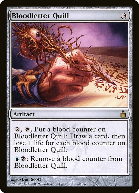 Card # RAV 254 Bloodletter Quill Ravnica: City of Guilds
