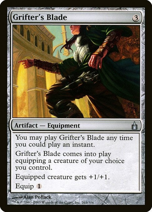 Card # RAV 263 Grifter's Blade Ravnica: City of Guilds