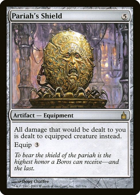 Card # RAV 267 Pariah's Shield Ravnica: City of Guilds