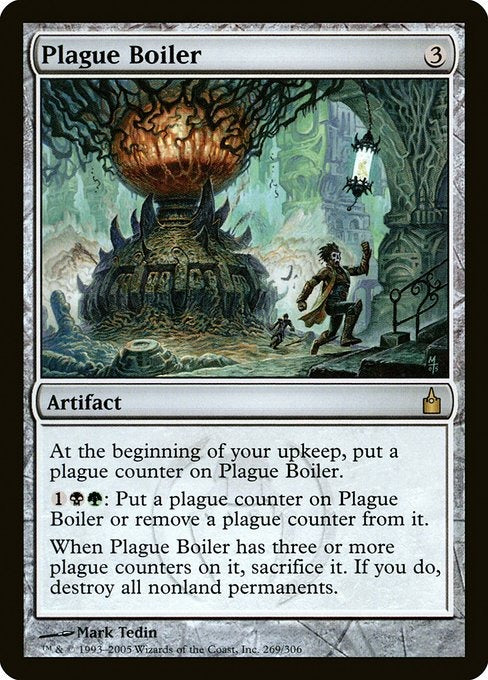 Card # RAV 269 Plague Boiler Ravnica: City of Guilds