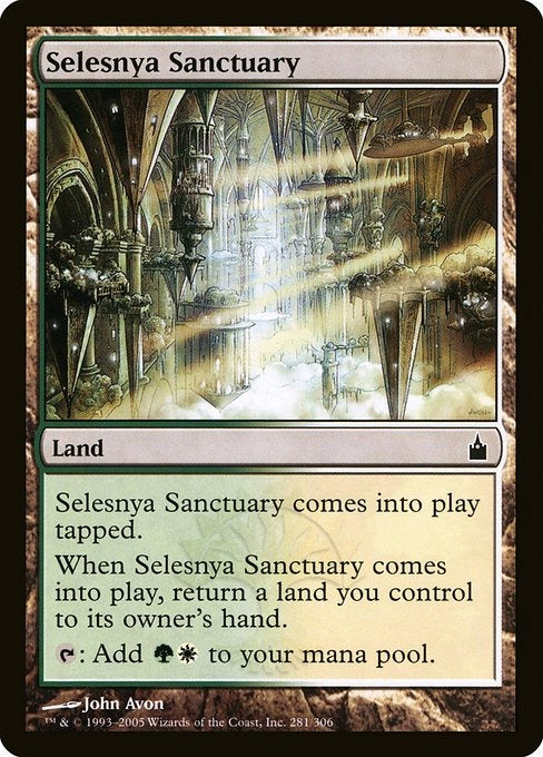 Card # RAV 281 Selesnya Sanctuary Ravnica: City of Guilds