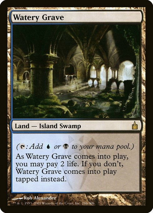 Card # RAV 286 Watery Grave Ravnica: City of Guilds