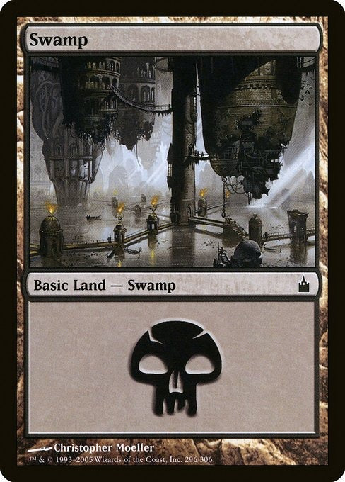 Card # RAV 296 Swamp Ravnica: City of Guilds