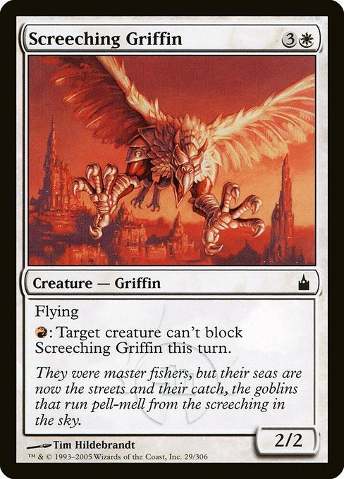 Card # RAV 29 Screeching Griffin Ravnica: City of Guilds