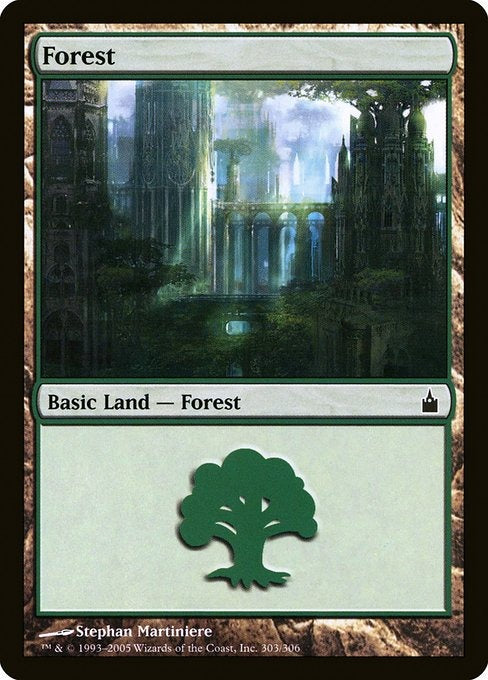Card # RAV 303 Forest Ravnica: City of Guilds