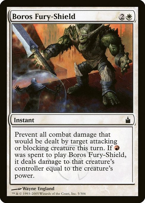 Card # RAV 5 Boros Fury-Shield Ravnica: City of Guilds