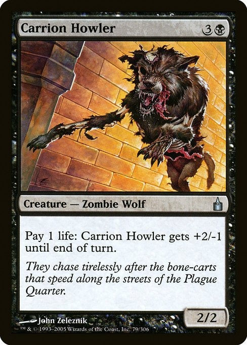 Card # RAV 79 Carrion Howler Ravnica: City of Guilds