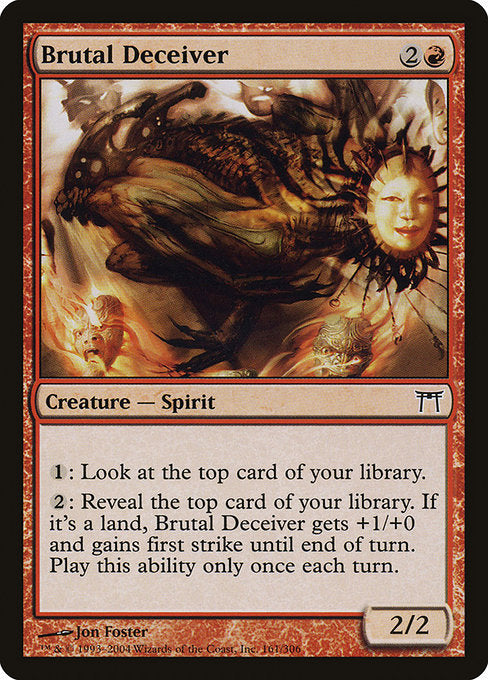 Card # CHK 161 Brutal Deceiver Champions of Kamigawa