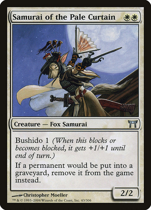 Card # CHK 043 Samurai of the Pale Curtain Champions of Kamigawa