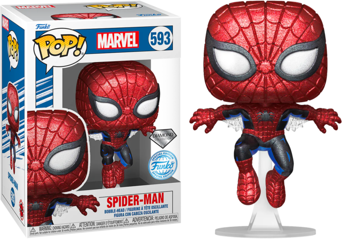 Marvel Comics 80th - Spider-Man 1st Appearance US Exclusive Diamond Glitter Pop! Vinyl #593