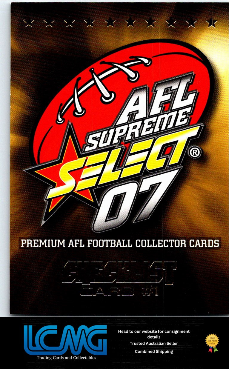 HEADER CARD 2007 AFL Supreme 07sup-01