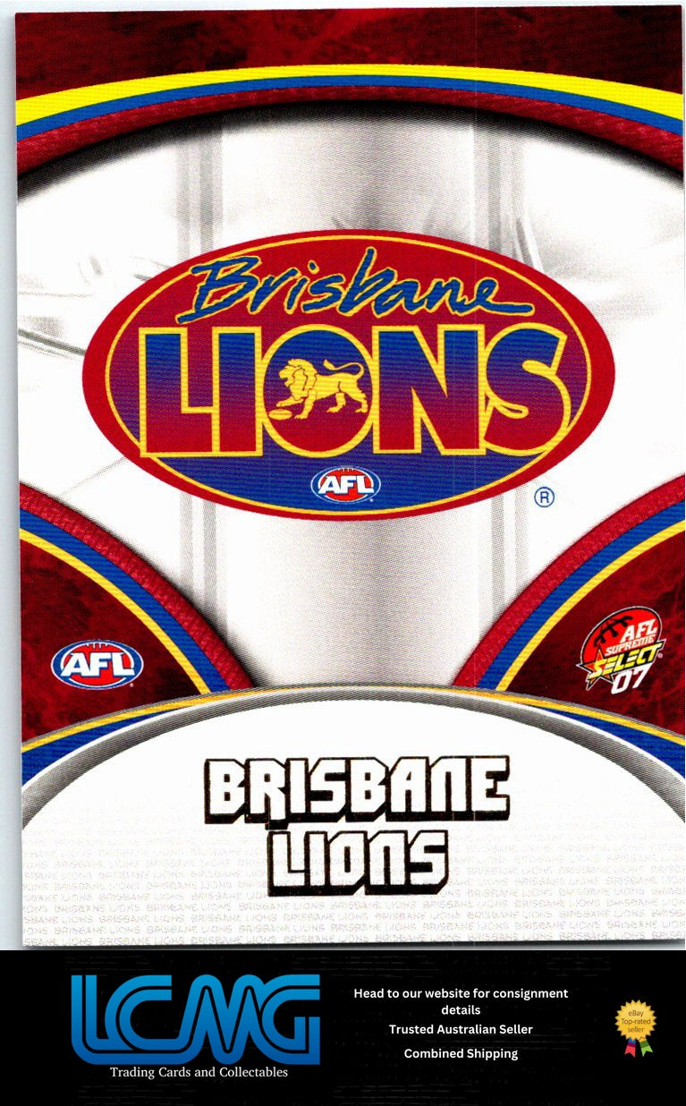 BRISBANE LOGO 2007 AFL Supreme 07sup-16
