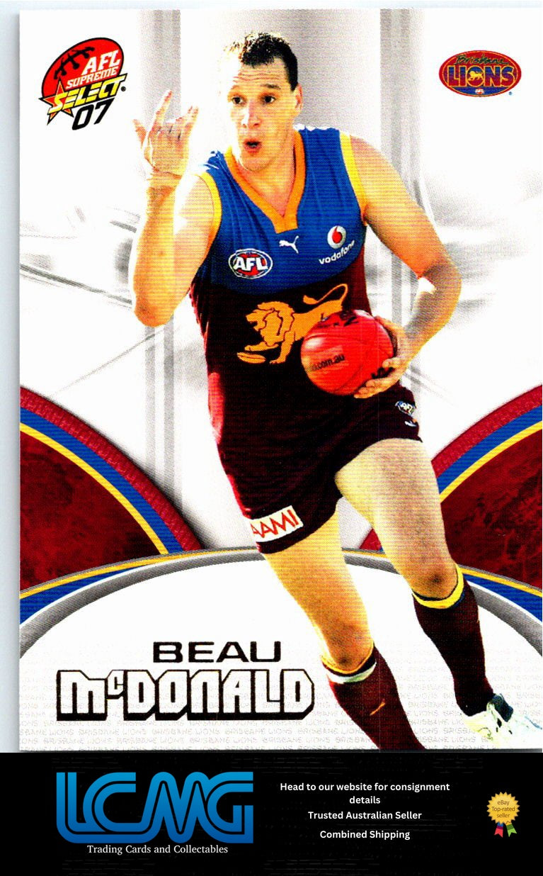 BEAU MCDONALD 2007 AFL Supreme 07sup-19