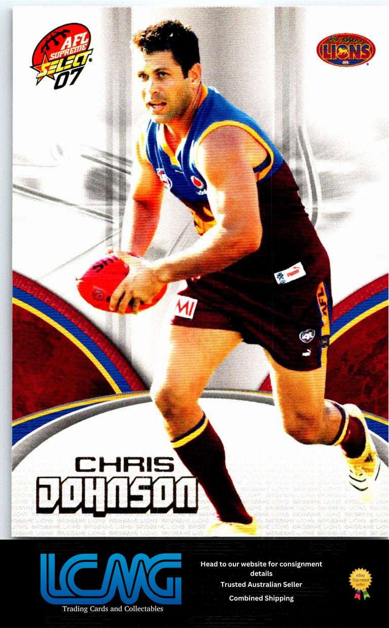 CHRIS JOHNSON 2007 AFL Supreme 07sup-27