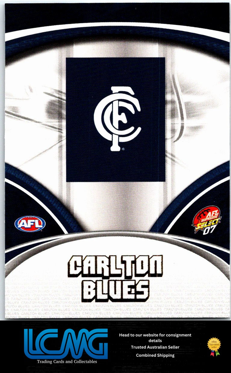CARLTON LOGO 2007 AFL Supreme 07sup-28