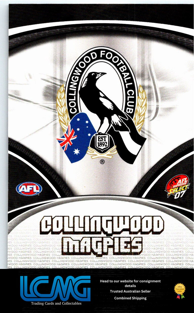 COLLINGWOOD LOGO 2007 AFL Supreme 07sup-40