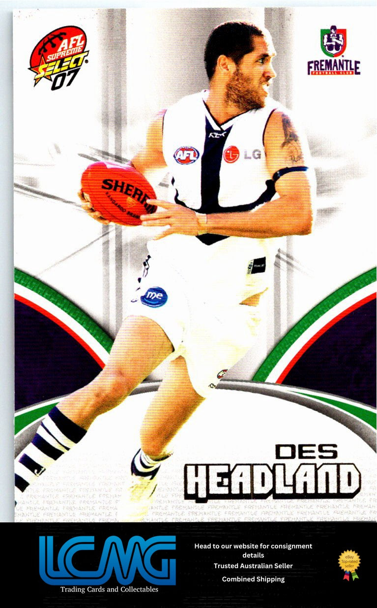 DES HEADLAND 2007 AFL Supreme 07sup-71