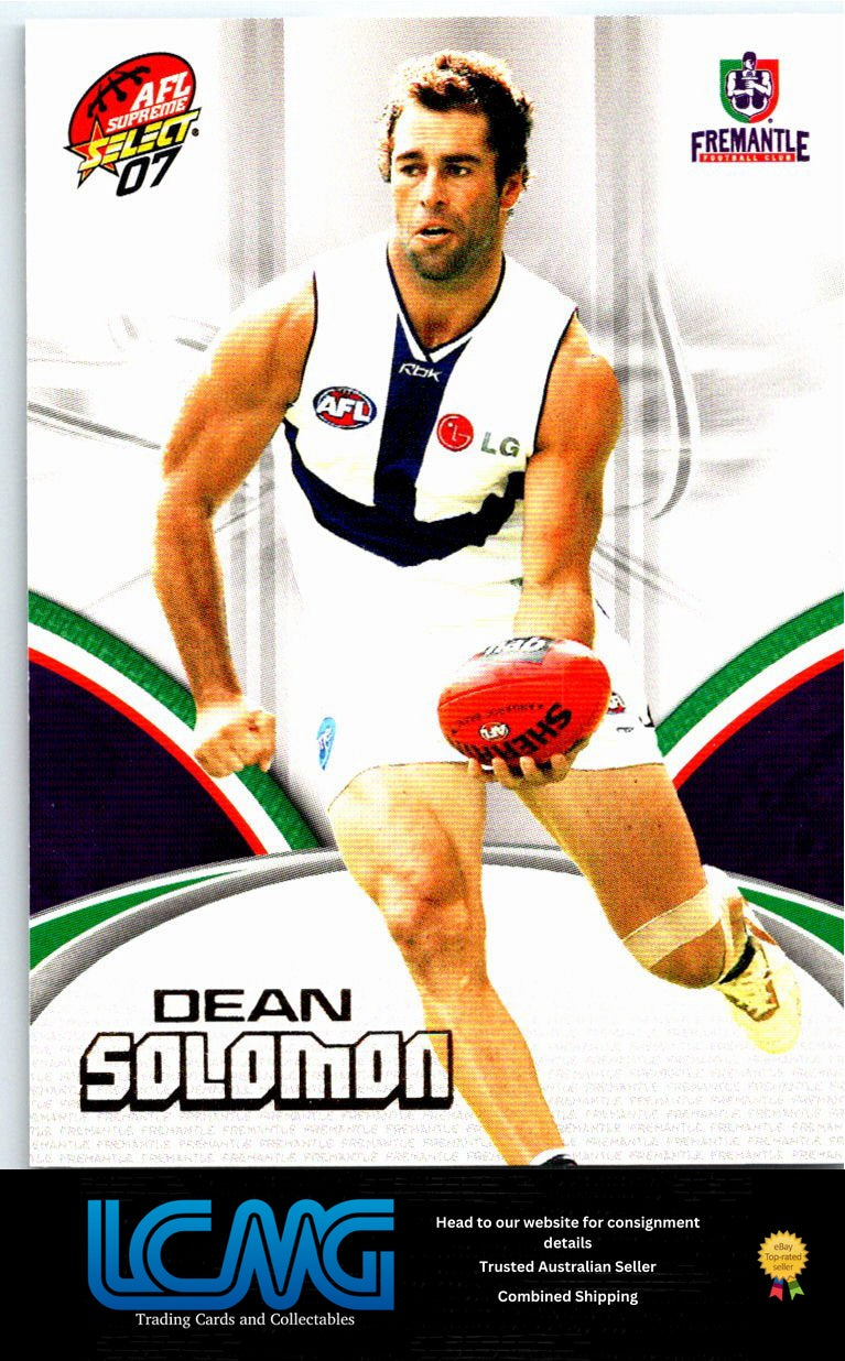 DEAN SOLOMON 2007 AFL Supreme 07sup-74