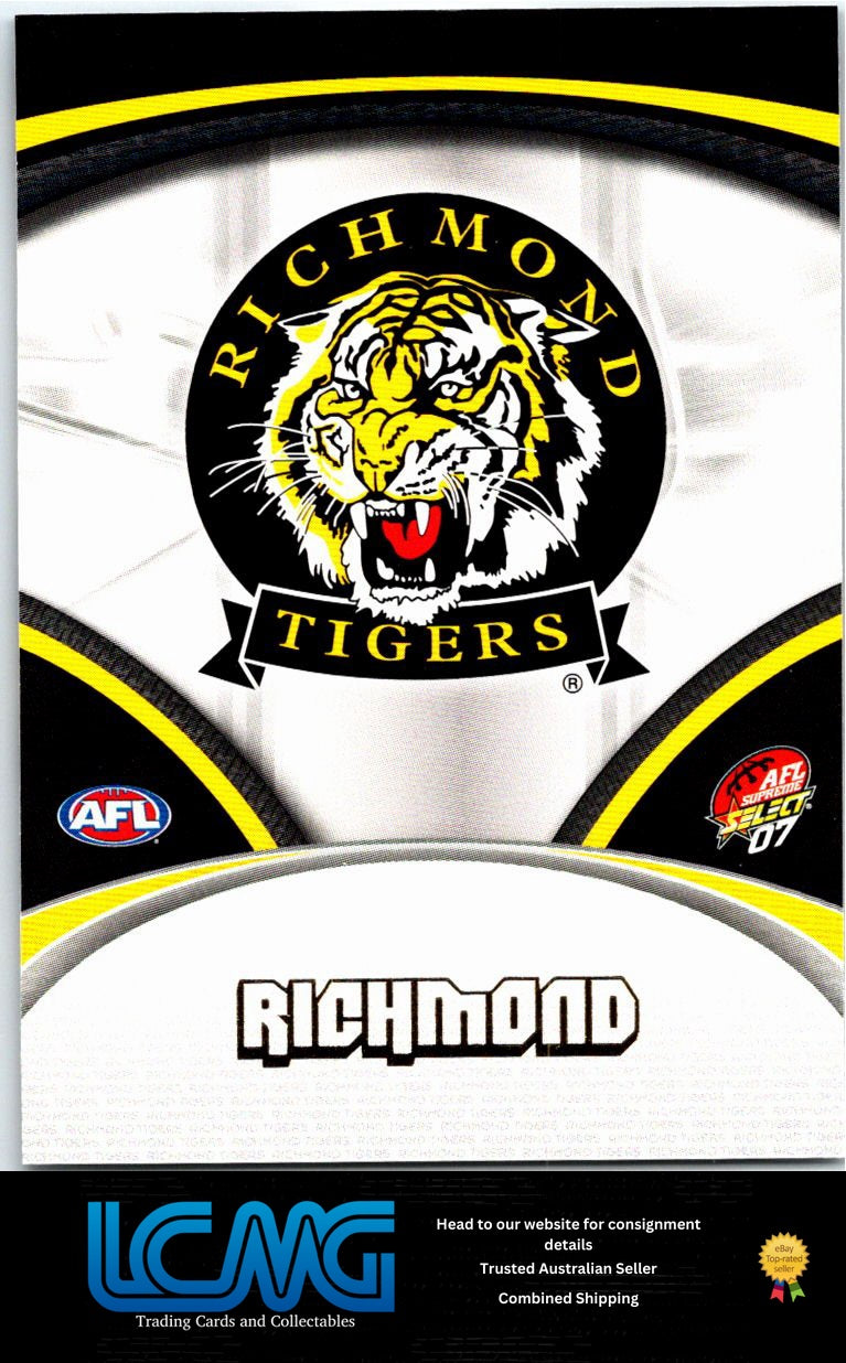 RICHMOND LOGO 2007 AFL Supreme 07sup-136