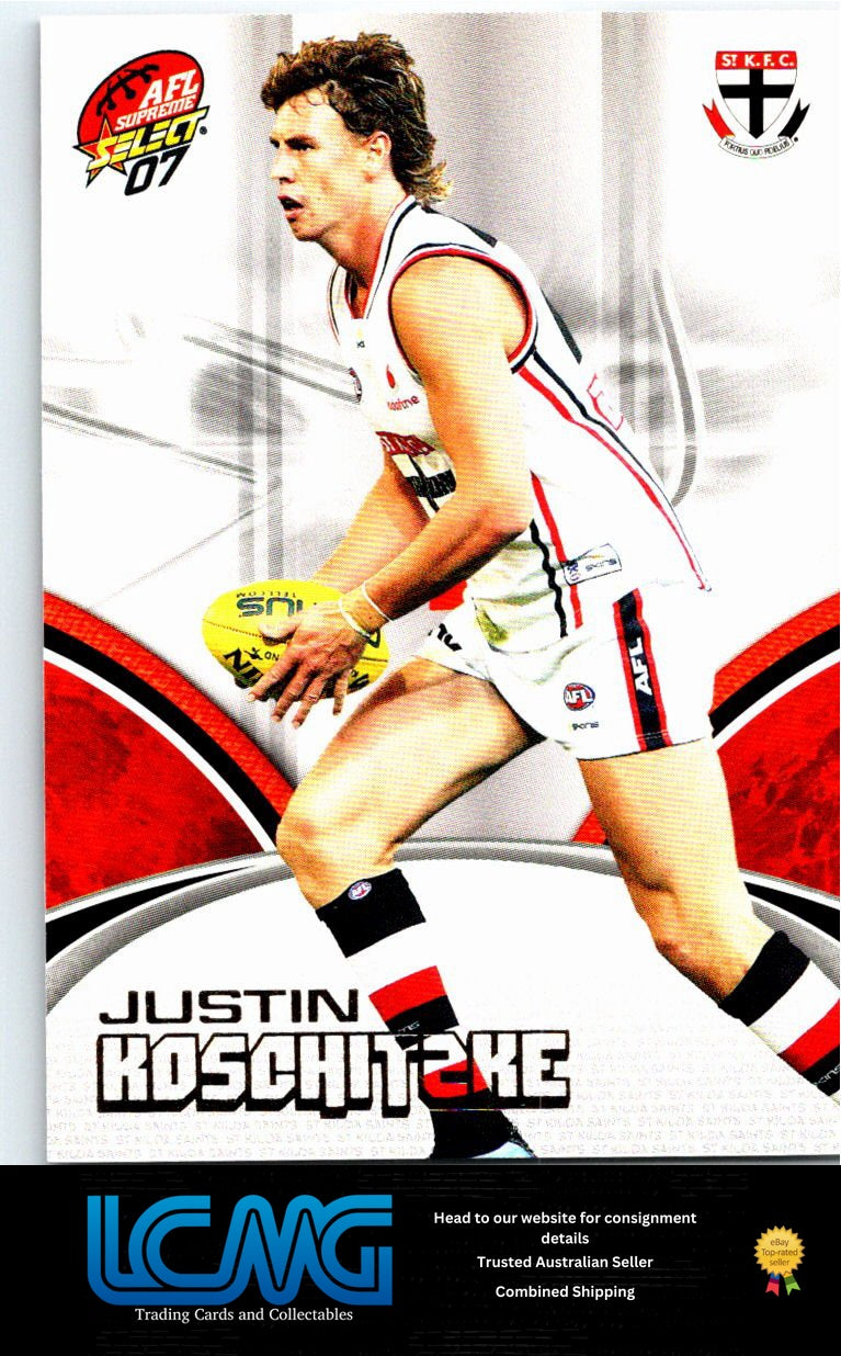 JUSTIN KOSCHITZKE 2007 AFL Supreme 07sup-155