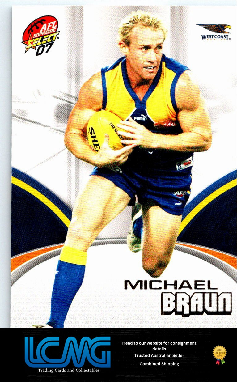 MICHAEL BRAUN 2007 AFL Supreme 07sup-174