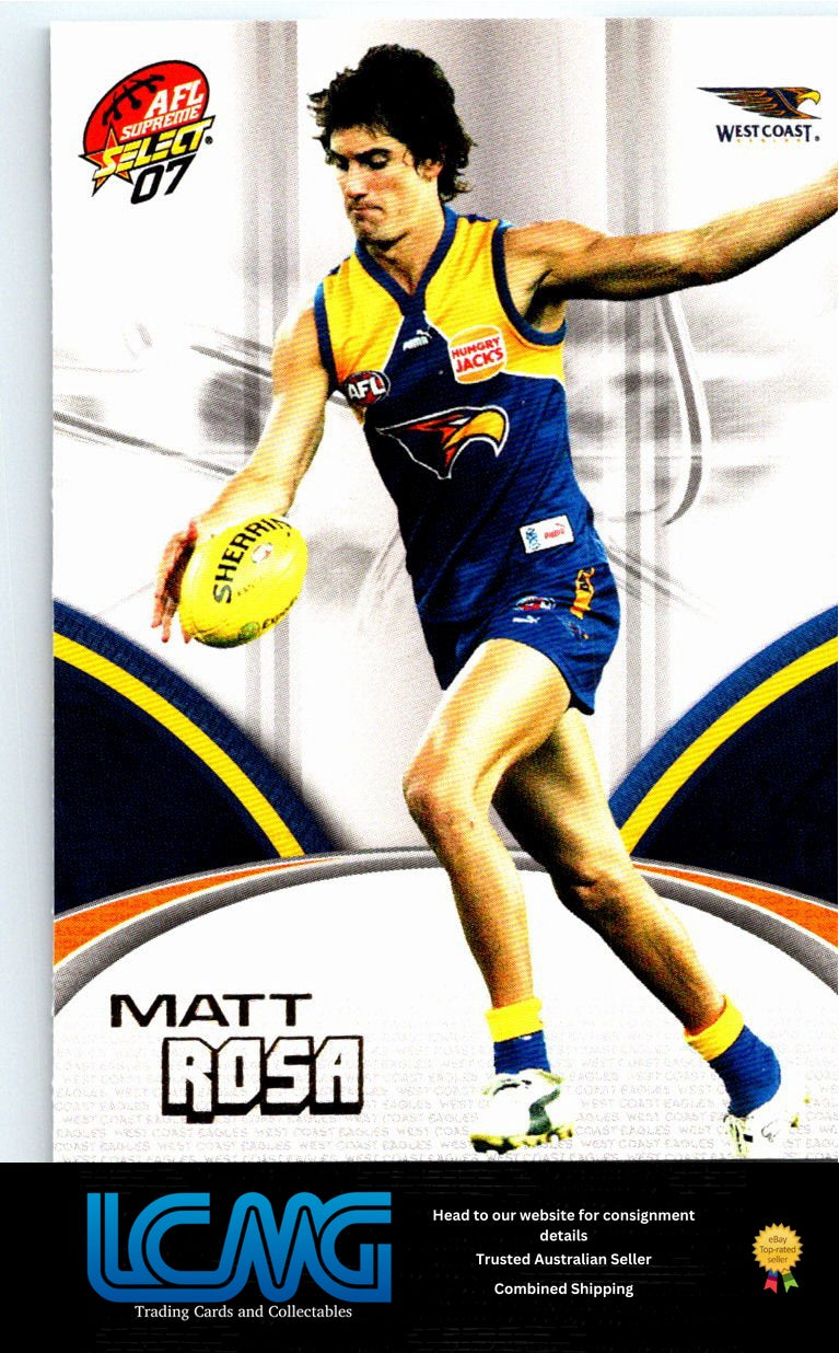MATTHEW ROSA 2007 AFL Supreme 07sup-180