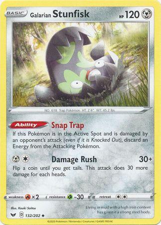 Galarian Stunfisk 132 /202 swsh-132