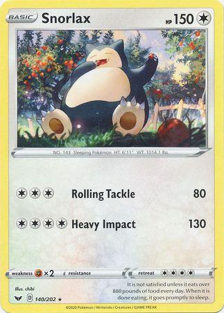 Snorlax 140 /202 swsh-140