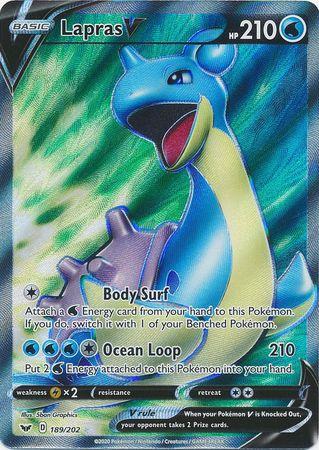 Lapras V (Full Art) 189 /202 swsh-189