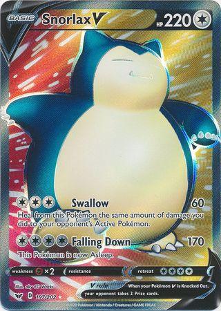 Snorlax V (Full Art) 197 /202 swsh-197