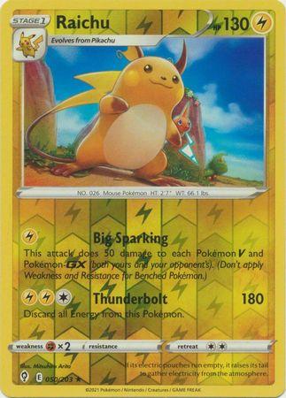 Raichu 050/203 Reverse Holo evolving-skies-rh-50