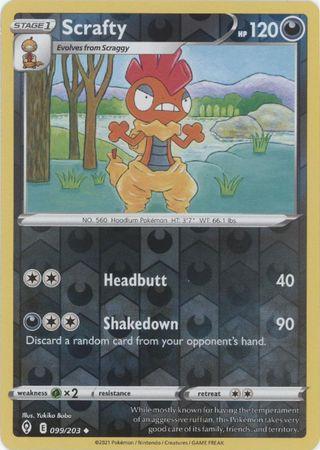 Scrafty 099/203 Reverse Holo evolving-skies-rh-99