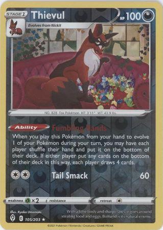 Thievul 105/203 Reverse Holo evolving-skies-rh-105