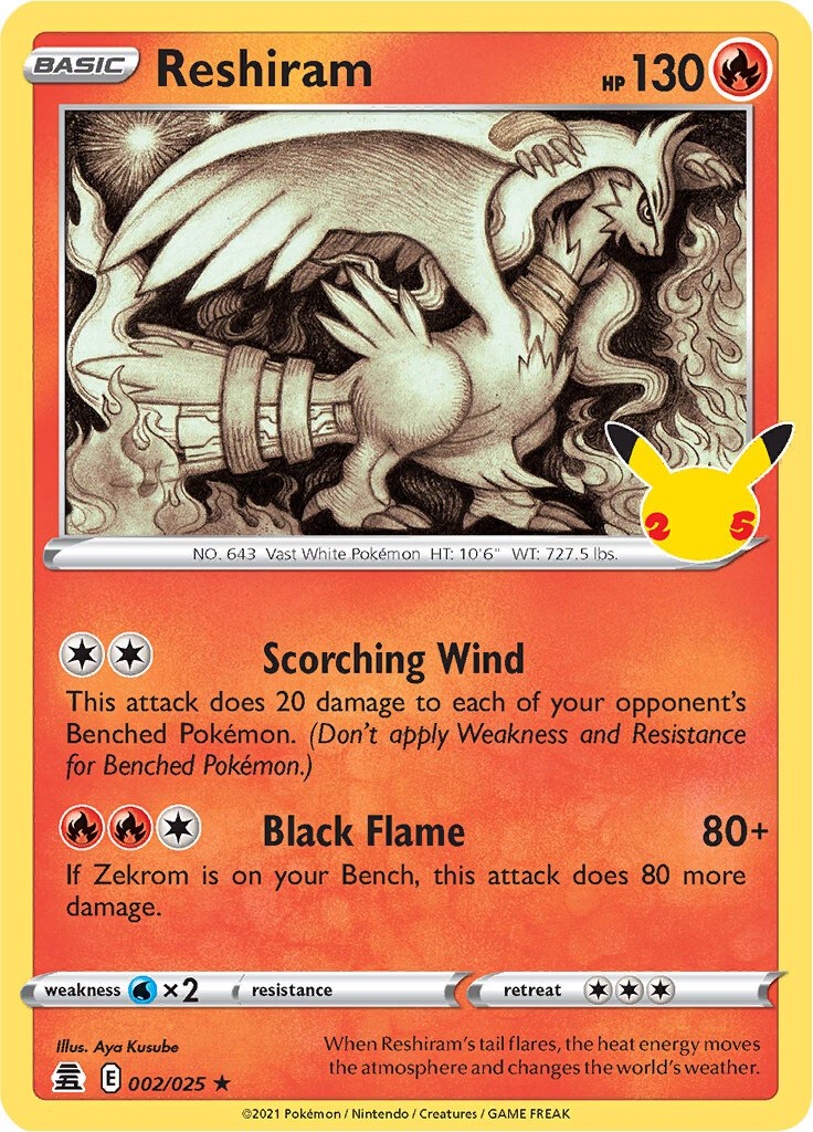 Reshiram 002/025 celebrations-2