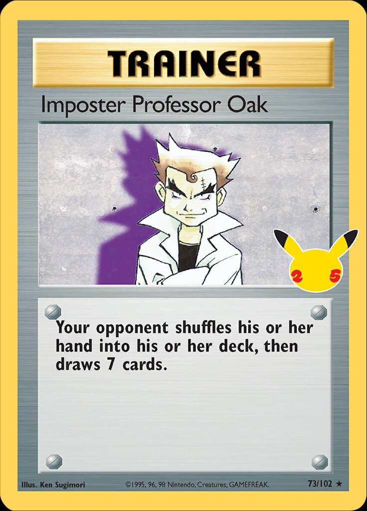 Imposter Professor Oak 73/102 celebrations-classic-11