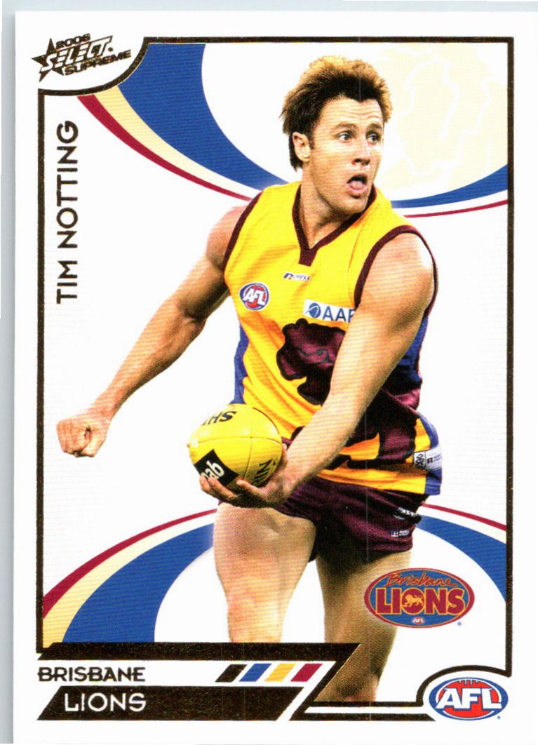 TIM NOTTING #16 2006 Select AFL Supreme