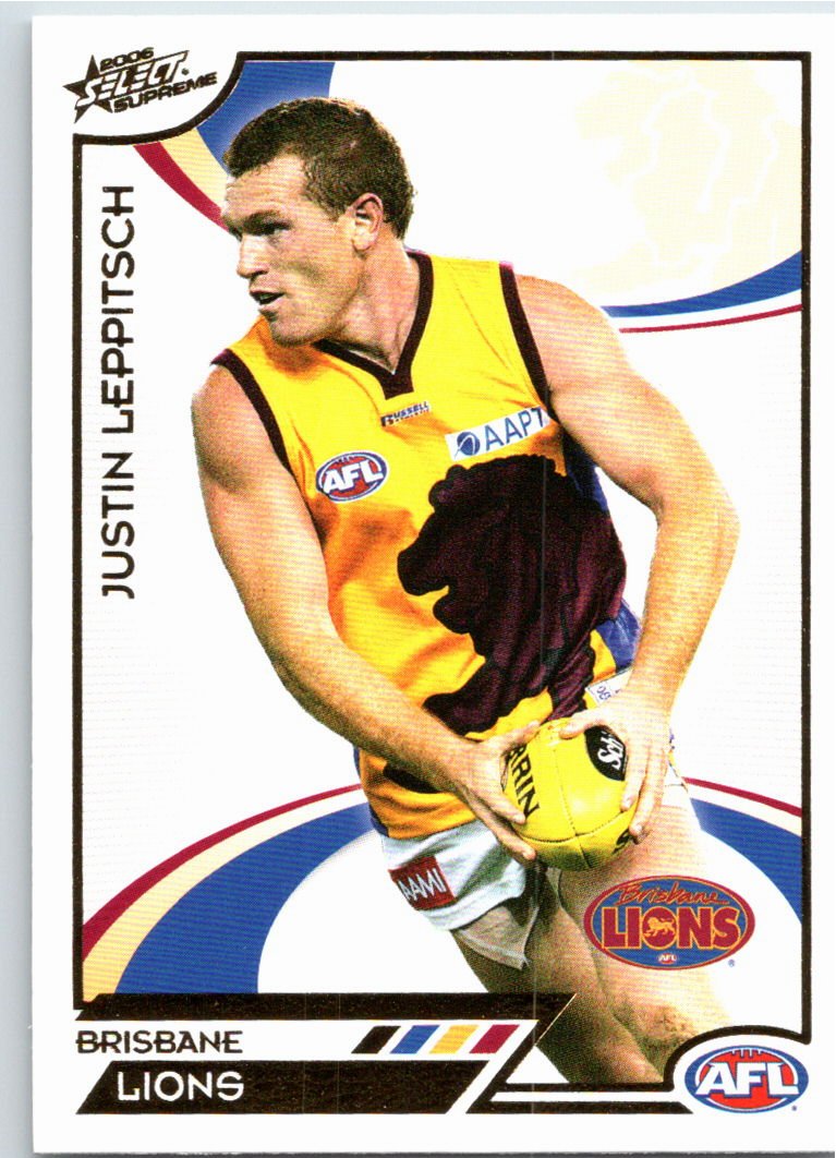JUSTIN LEPPITSCH #23 2006 Select AFL Supreme