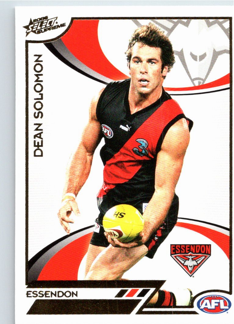 DEAN SOLOMON #55 2006 Select AFL Supreme