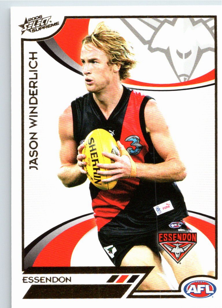 JASON WINDERLICH #62 2006 Select AFL Supreme