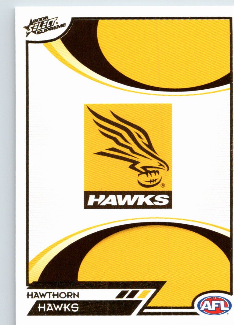HAWTHORN LOGO #87 2006 Select AFL Supreme
