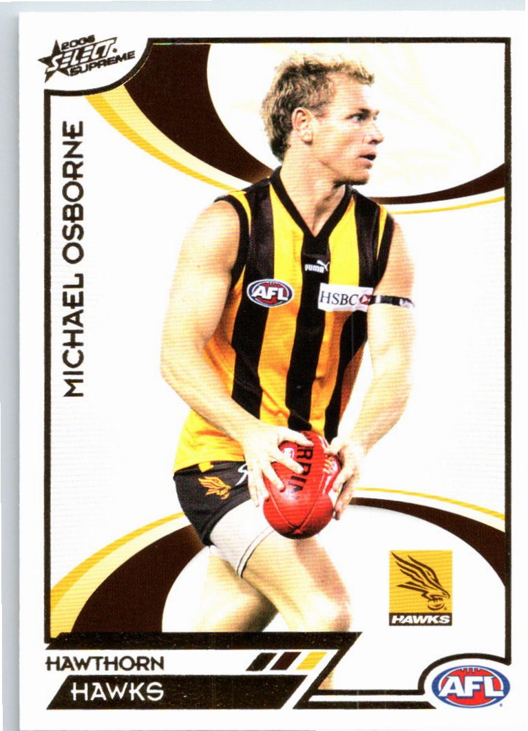 MICHAEL OSBORNE #93 2006 Select AFL Supreme