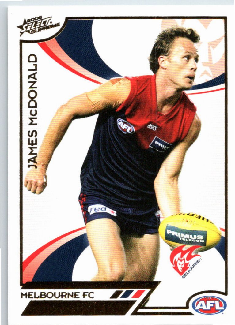 JAMES McDONALD #121 2006 Select AFL Supreme