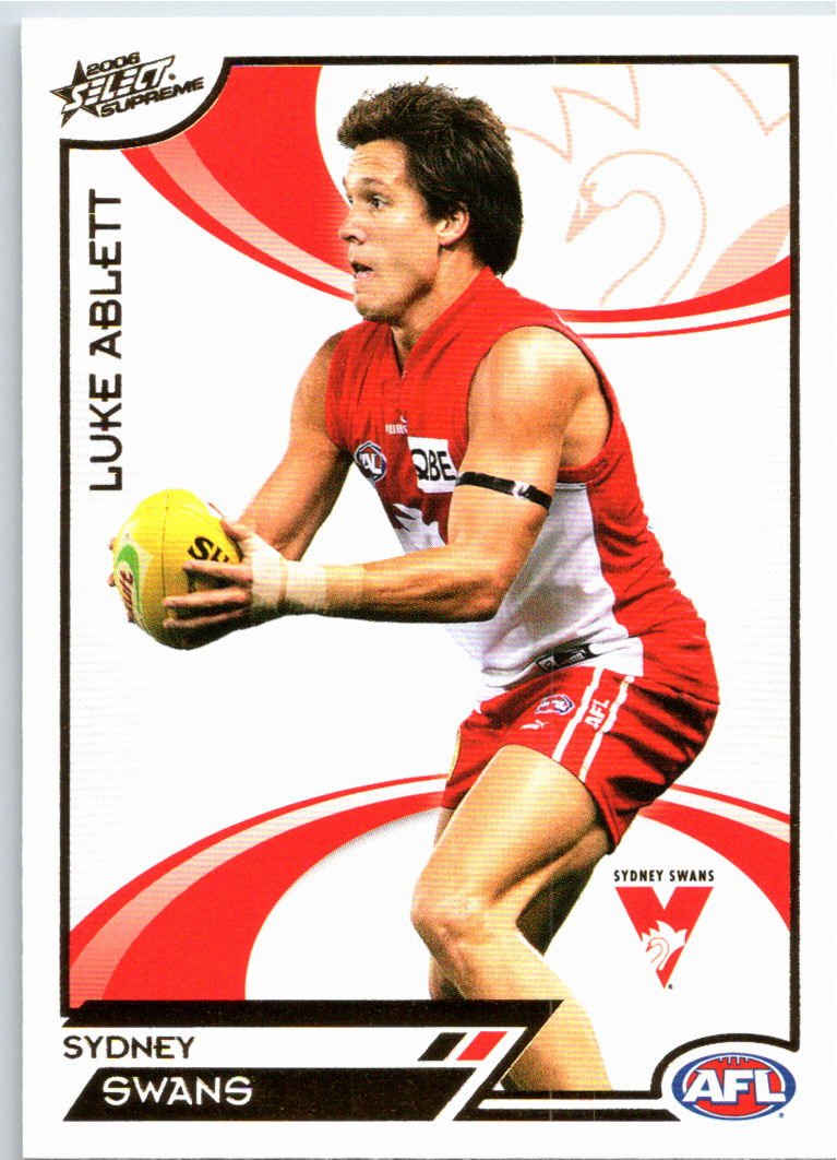 LUKE ABLETT #165 2006 Select AFL Supreme