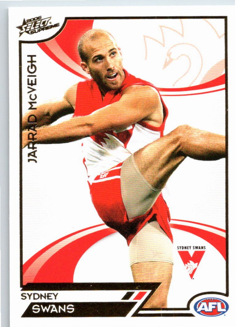 JARRAD McVEIGH #168 2006 Select AFL Supreme